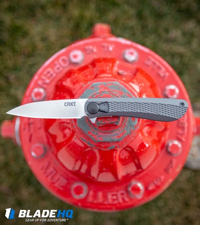CRKT Onion Slacker Liner Lock Field Strip Knife Aluminum (3.32" Satin) K350KXP
