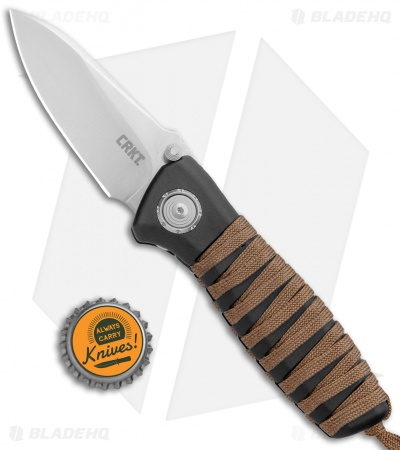 CRKT Parascale Deadbolt Lock Knife Cord Wrap (3.19" Satin) 6235