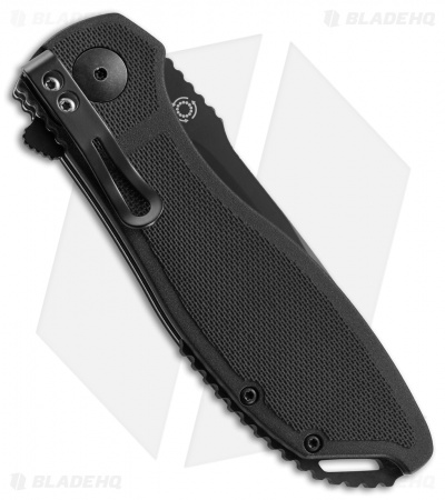 CRKT Prowess Drop Point Liner Lock Flipper Knife (3.36" Black Serr) K290KKS