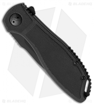 CRKT Prowess Drop Point Liner Lock Flipper Knife (3.36" Black Serr) K290KKS