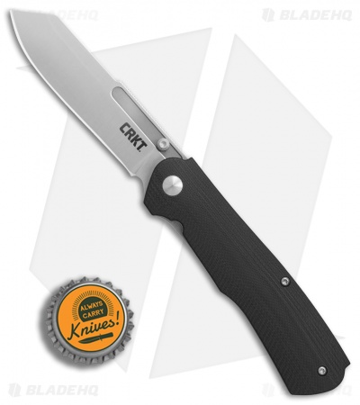 CRKT Radic Spring Assisted Knife Black G-10 (3.3" Satin) 6040