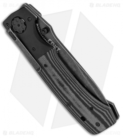 CRKT Ruger Knives All-Cylinders +P Liner Lock Knife G-10 (5" Black SW) R2003K