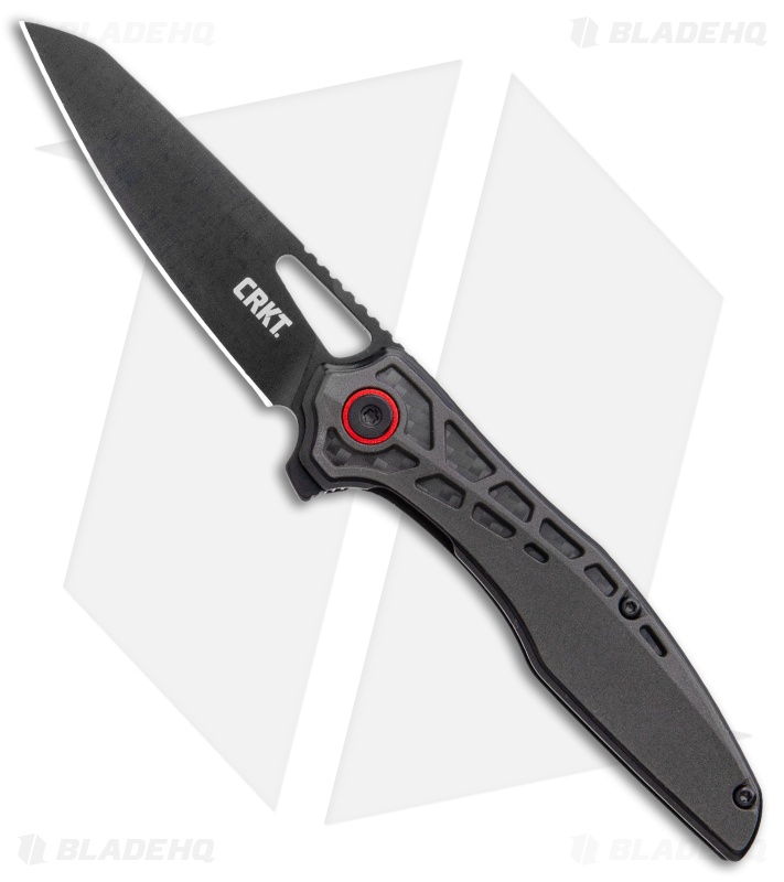 CRKT Schwarz Thero Liner Lock Knife Black GFN (3" Black) 6290