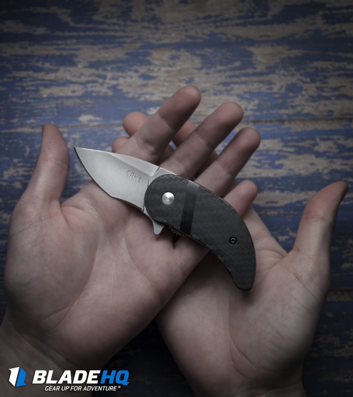 CRKT Snicker Liner Lock Folding Knife Injection Molded GFN (1.8 Stonewash) 6415