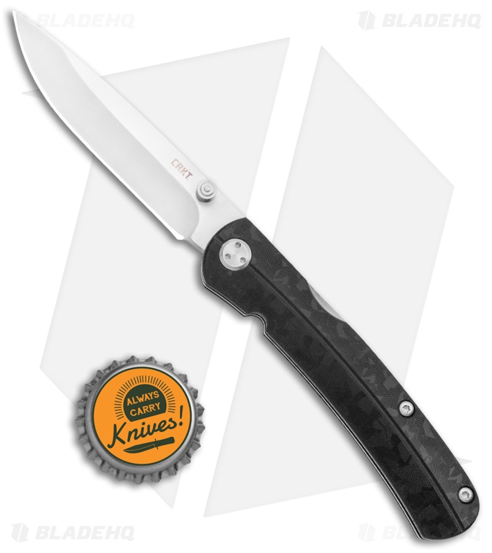 CRKT Steigerwalt Kith Front Lock Knife Black GRN (3" Satin) 6433