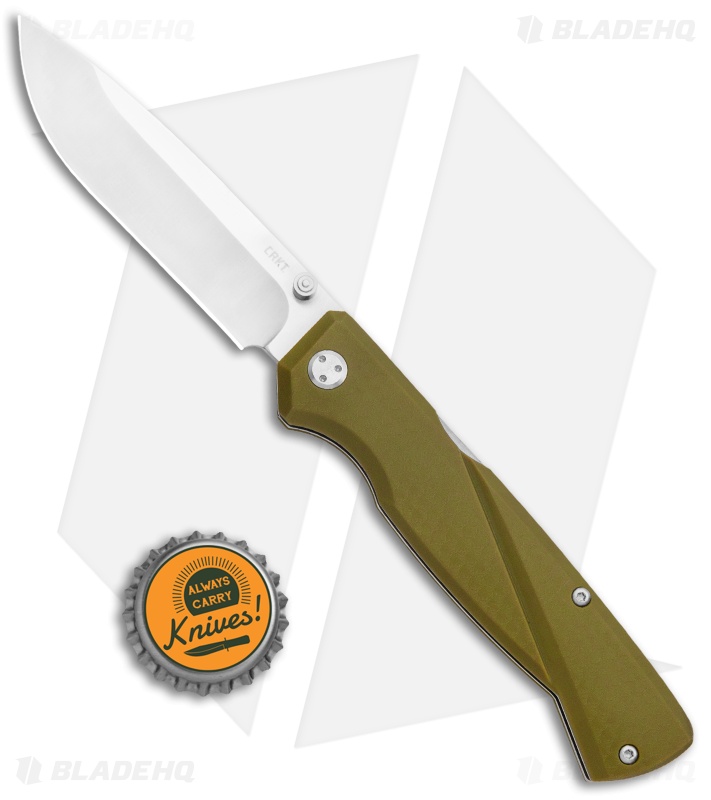 CRKT Steigerwalt Kova Front Lock Knife OD Green GFN (3.5" Satin) 6434