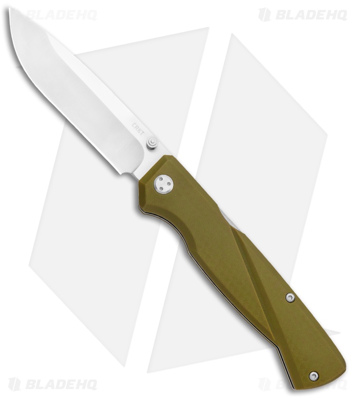 CRKT Steigerwalt Kova Front Lock Knife OD Green GFN (3.5" Satin) 6434