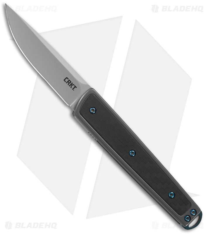 CRKT Symmetry Front Flipper Knife Gray Stainless Steel/GRN (2.75" Gray) 7190