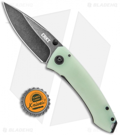 CRKT Tuna Frame Lock Blade HQ Exclusive Knife Natural G-10 (3.25" Smokewash D2)