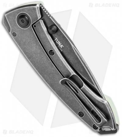 CRKT Tuna Frame Lock Blade HQ Exclusive Knife Natural G-10 (3.25" Smokewash D2)