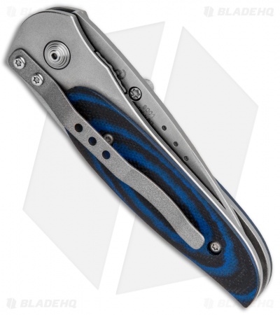 CRKT Viele Mini Wasp Liner Lock Knife Black/Blue G-10 (2.5" Bead Blast) 8001