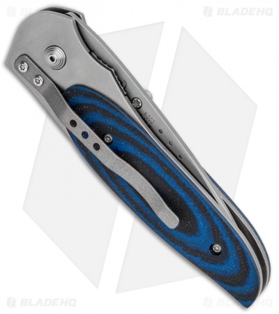CRKT Viele Wasp Liner Lock Knife Black/Blue G-10 (2.8" Bead Blast) 8002