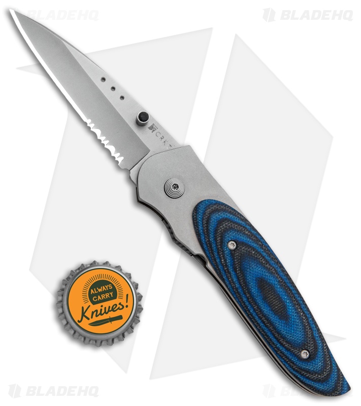 CRKT Viele Wasp Liner Lock Knife Black/Blue G-10 (2.8 CRKT Viele Wasp Liner Lock Knife Black/Blue G-10 (2.8