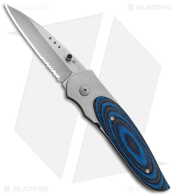 CRKT Viele Wasp Liner Lock Knife Black/Blue G-10 (2.8