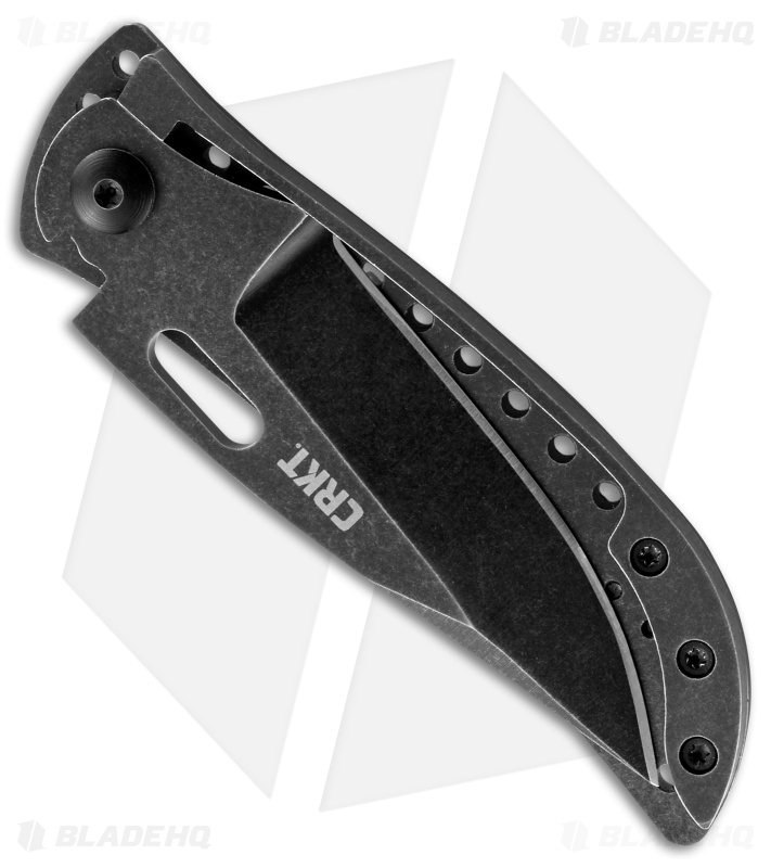 CRKT Desta Lock Back Folding Knife (2.50" Black Stonewash) 2784