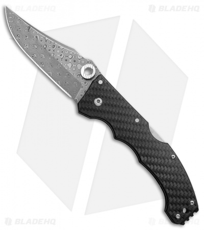 Cold Steel Night Force Lockback Knife Carbon Fiber/G-10 (4" Damascus) 63NF