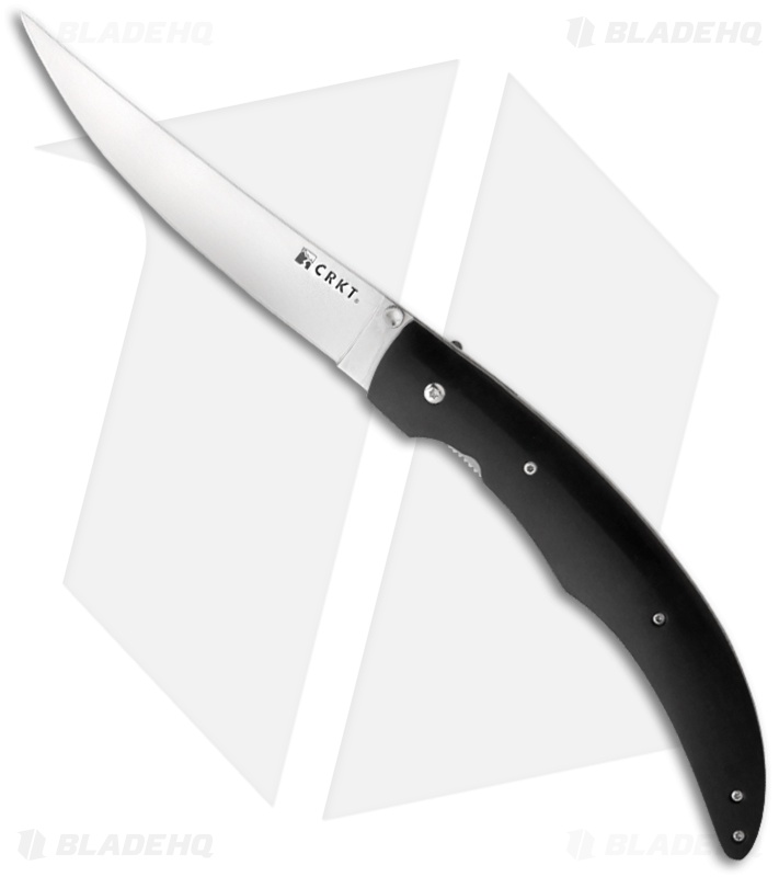 CRKT Surf 'N Turf Liner Lock Knife Black POM (5" Satin) 3080