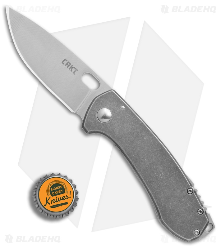 CRKT Vox Amicus Frame Lock Knife SS (3.375" Stonewash) 5445X *Factory Second