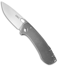 CRKT Vox Amicus Frame Lock Knife SS (3.375" Stonewash) 5445