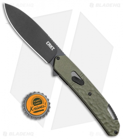 CRKT Onion Bona Fide Field Strip Knife OD Green (3.18" Black) K540GKP