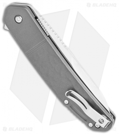 CRKT Onion Bona Fide Liner Lock Knife Gray Aluminum (3.5" Satin) K540GXP