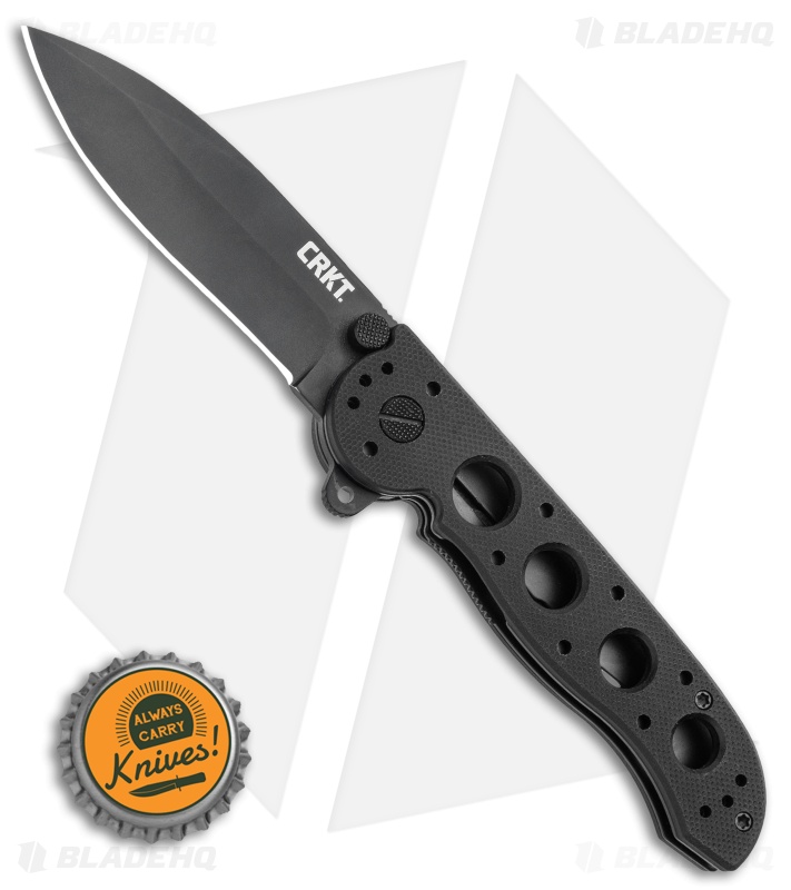 CRKT Carson M21-02G Flipper Knife Black G-10 (3" Black)
