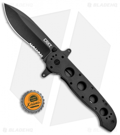 CRKT Carson M21-14SF Special Forces Flipper Knife Aluminum (3.875" Black Serr)