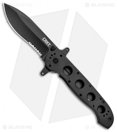 CRKT Carson M21-14SF Special Forces Flipper Knife Aluminum (3.875" Black Serr)