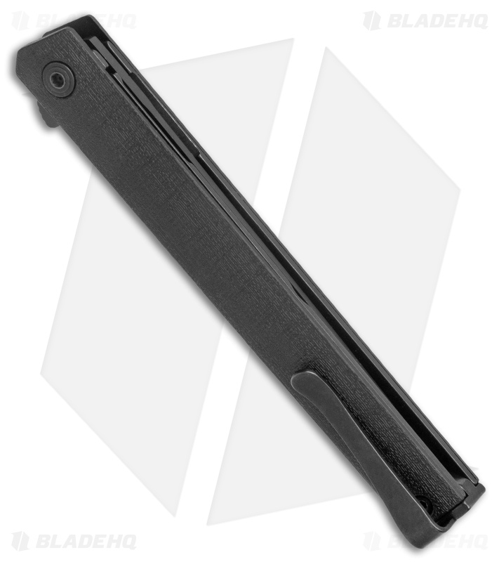 CRKT CEO Exclusive Flipper Liner Lock Knife Blackout GRN (3.25" Black D2)