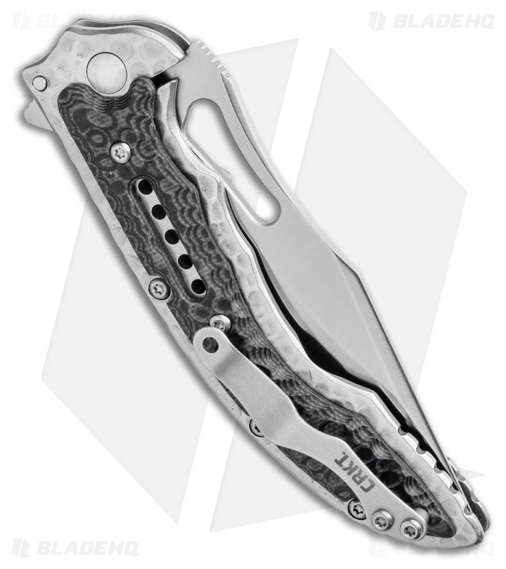CRKT Ikoma Fossil Small Frame Lock Knife Black G 10 3 41 Satin 5462 