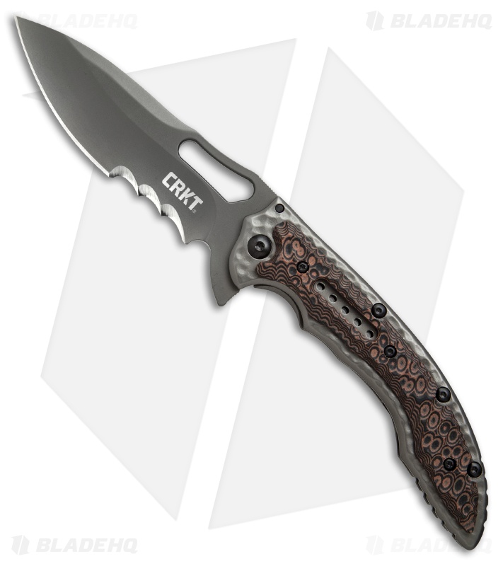 CRKT Ikoma Fossil Frame Lock Knife (3.96