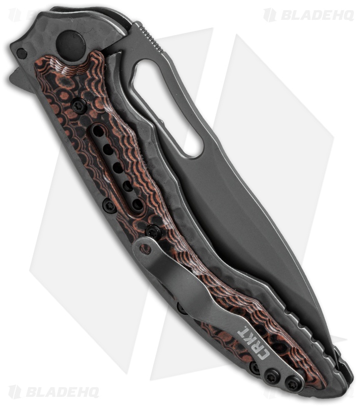 CRKT Ikoma Fossil Small Knife (Gray Serr) 5461 - Blade HQ