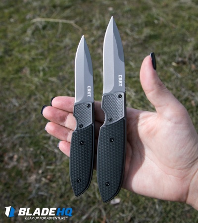 CRKT Russ Kommer Fulcrum 2 Folding Knife GRN (3.18" Gray) 7435
