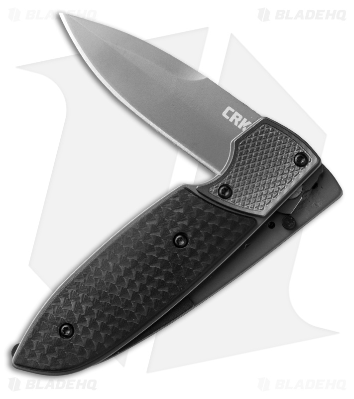 CRKT Russ Kommer Fulcrum 2 Compact Folding Knife GRN (2.75" Gray) 7430