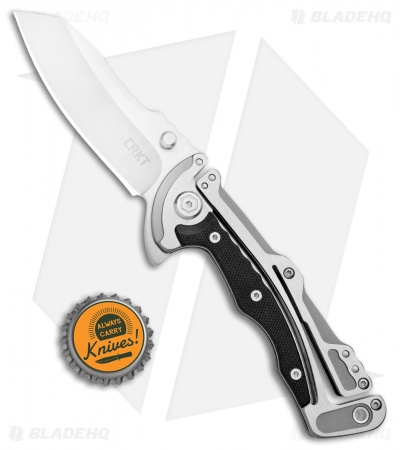 CRKT Graphite Glenn Klecker Liner Lock Knife (3.06" Satin) 5190