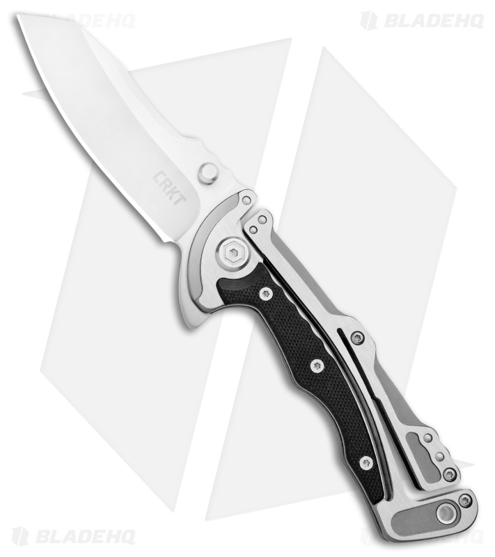 CRKT Graphite Glenn Klecker Liner Lock Knife (3.06" Satin) 5190