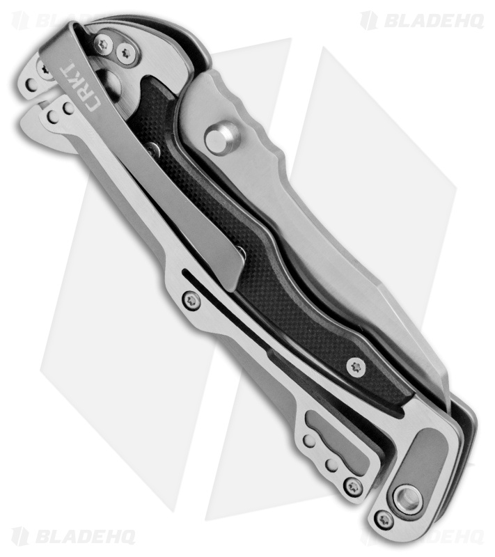CRKT Graphite Glenn Klecker Liner Lock Knife (3.06" Satin) 5190
