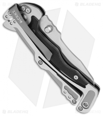CRKT Graphite Glenn Klecker Liner Lock Knife (3.06" Satin Serr) 5195