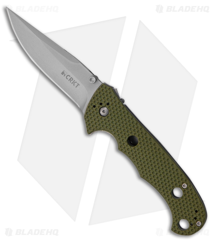 CRKT Hammond Cruiser LAWKS Liner Lock OD Green - Blade HQ