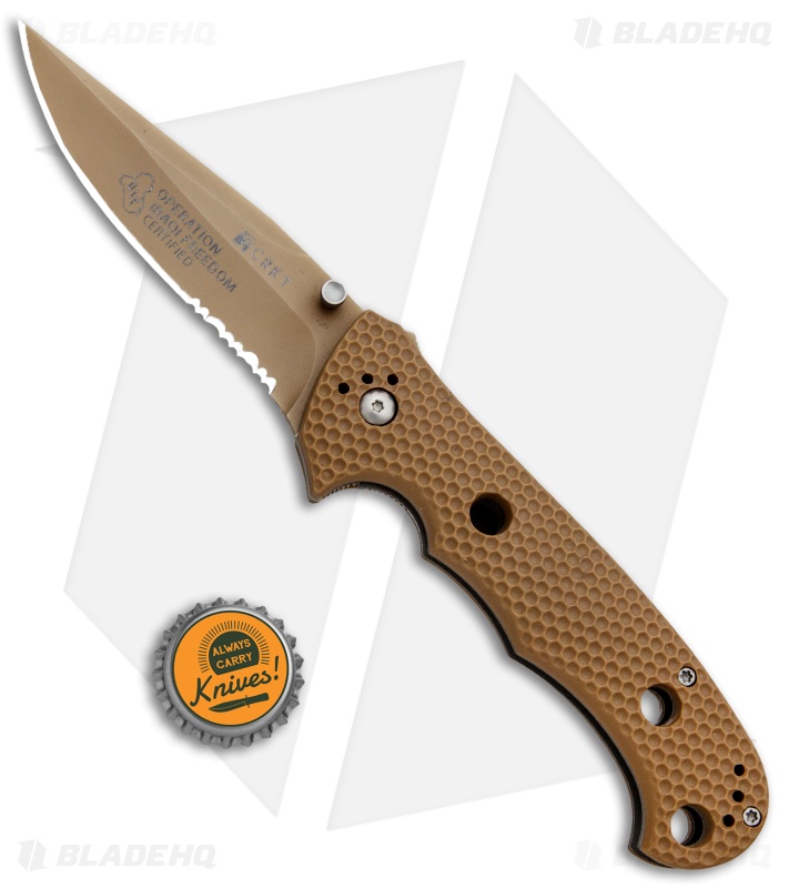 CRKT Hammond Iraqi Freedom Desert Cruiser Knife Tan (3.75