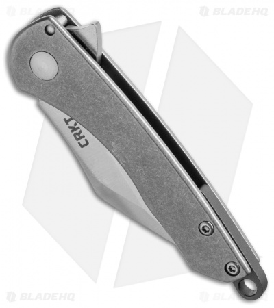 CRKT Jettison Compact Frame Lock Flipper Knife Titanium (2" Stonewash) 6120