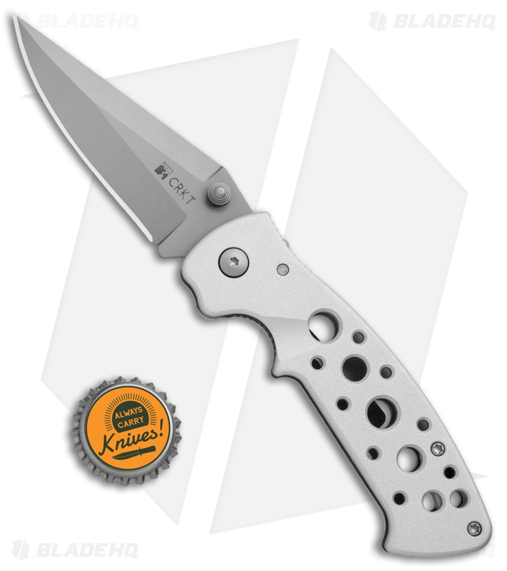 CRKT Crawford Kasper Professional Liner Lock Knife Silver (3