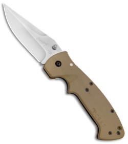 CRKT Crawford Kasper Liner Lock Knife Tan Zytel (3.75" Satin) 6773D