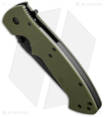 CRKT Crawford Kasper Liner Lock Knife OD Green Zytel (3.75" Black) 6773KOD