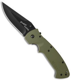 CRKT Crawford Kasper Liner Lock Knife OD Green Zytel (3.75" Black) 6773KOD