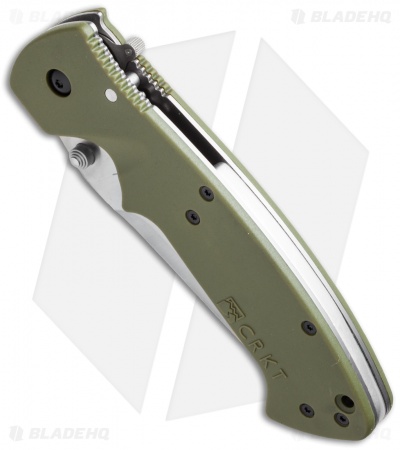 CRKT Crawford Kasper Liner Lock Knife OD Green Zytel (3.75" Satin) 6773SOD
