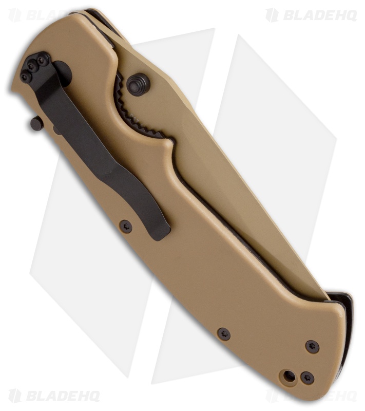 CRKT Crawford Kasper Liner Lock Tan Zytel (Serr) - Blade HQ