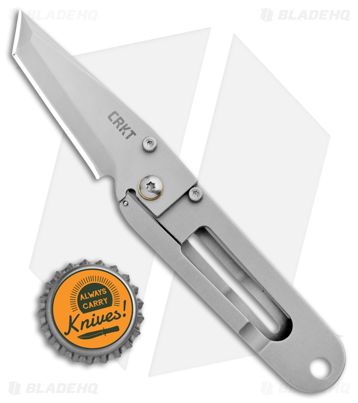 CRKT Ed Halligan K.I.S.S. Tanto Frame Lock Knife (2.25" Bead Blast) 5500