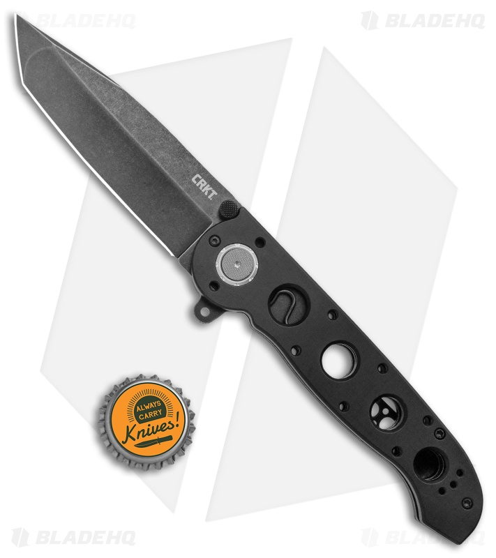 CRKT Carson M16-04DB Tanto Dead Bolt Lock Flipper Knife (3.89" Black SW)