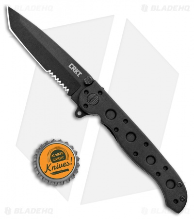 CRKT Carson M16-10KZ Tanto Flipper Knife Black GFN (3" Black Serr)